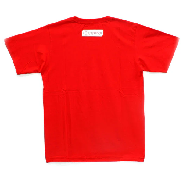 C3 White Logo T-shirt (Red) - Image 2