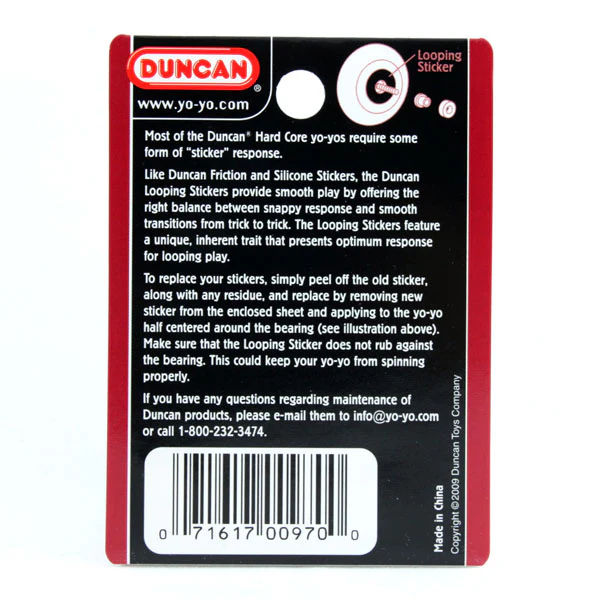 Duncan Looping Stickers ID 12mm x8 - Image 2