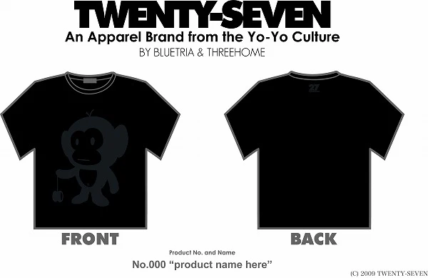 No.1 Yo-Yo Monkey (Black-Matte Black) - Image 2