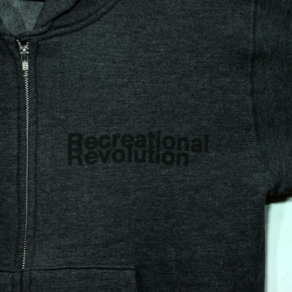 RecRev Full-Zip Hoodie (Charcoal) - Image 2