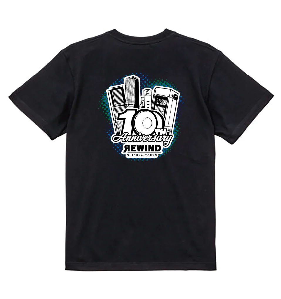 REWIND 16th Anniversary Logo T-shirt - Image 2