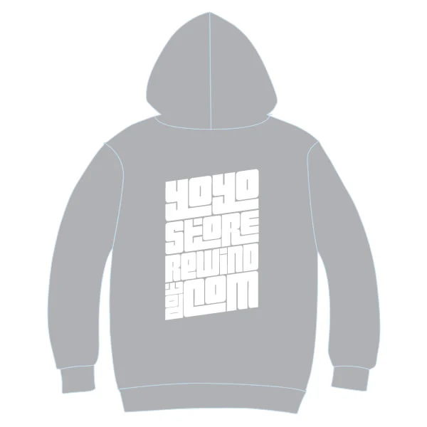 REWIND Full-Zip Hoodie (Grey) - Image 3