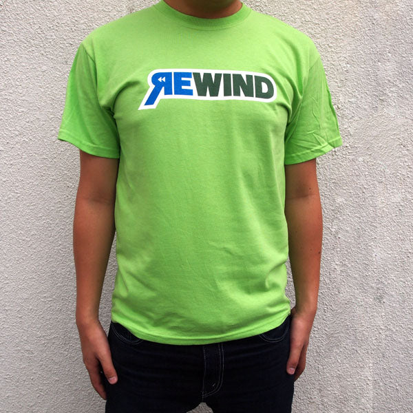 REWIND Logo  T-shirt (Green) - Image 3