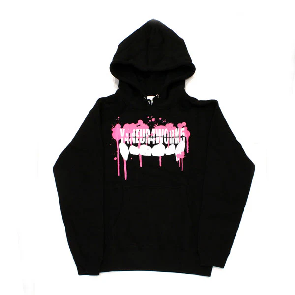 Yaneura Works Splatter Fang Logo Hoodie (Black) - Image 2